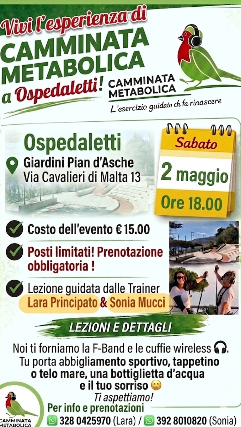 Camminata Metabolica a Ospedaletti 
