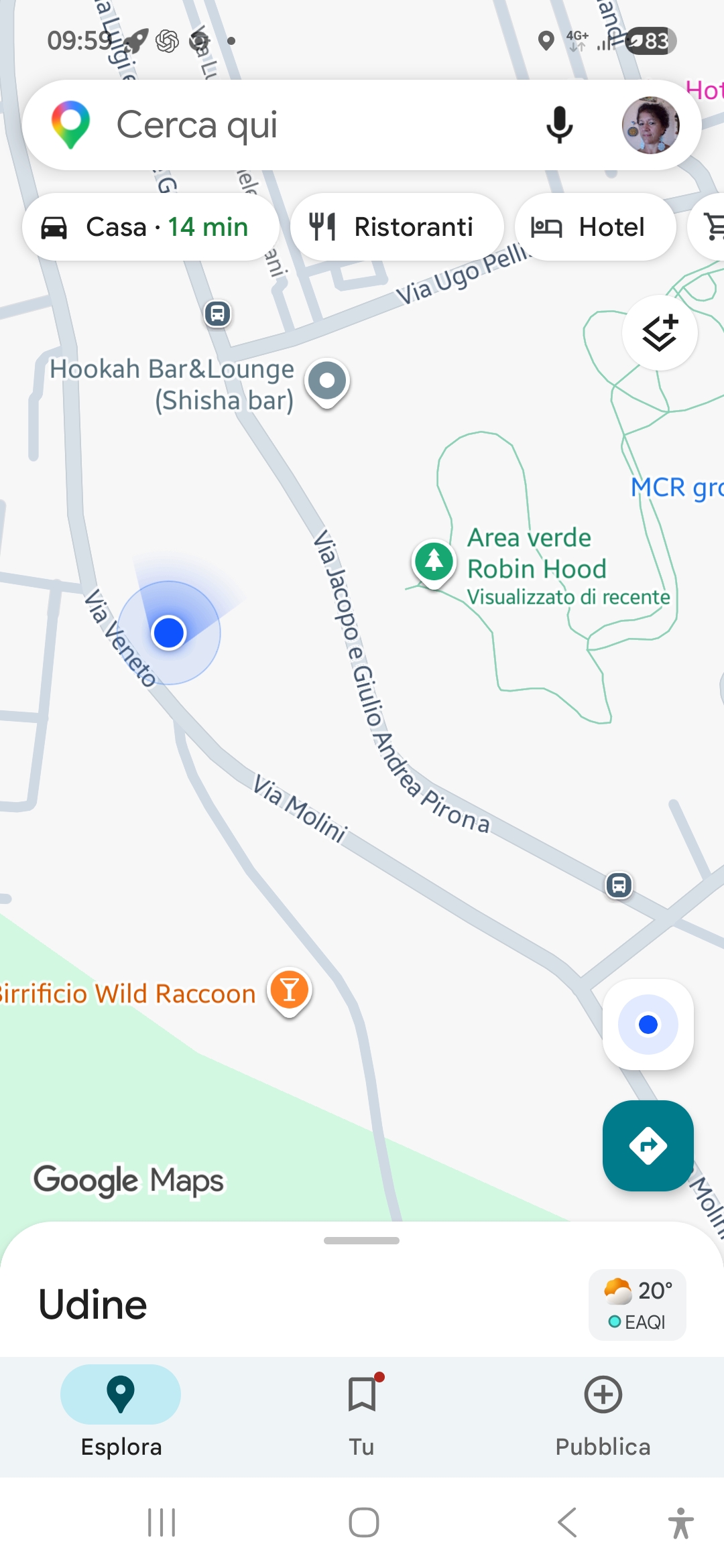 Udine Area Verde Robin Hood