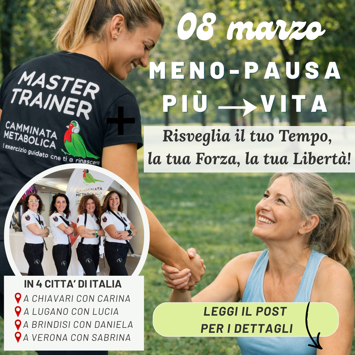 🌸8 Marzo: MENO⏸️PAUSA, PIU'⏯️VITA! VERONA