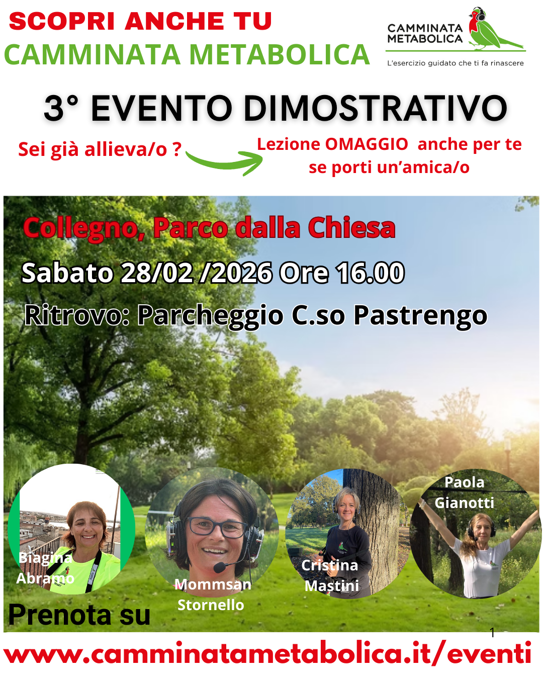 Torino - Parco Dalla Chiesa Collegno: Vieni anche tu a scoprire Camminata Metabolica