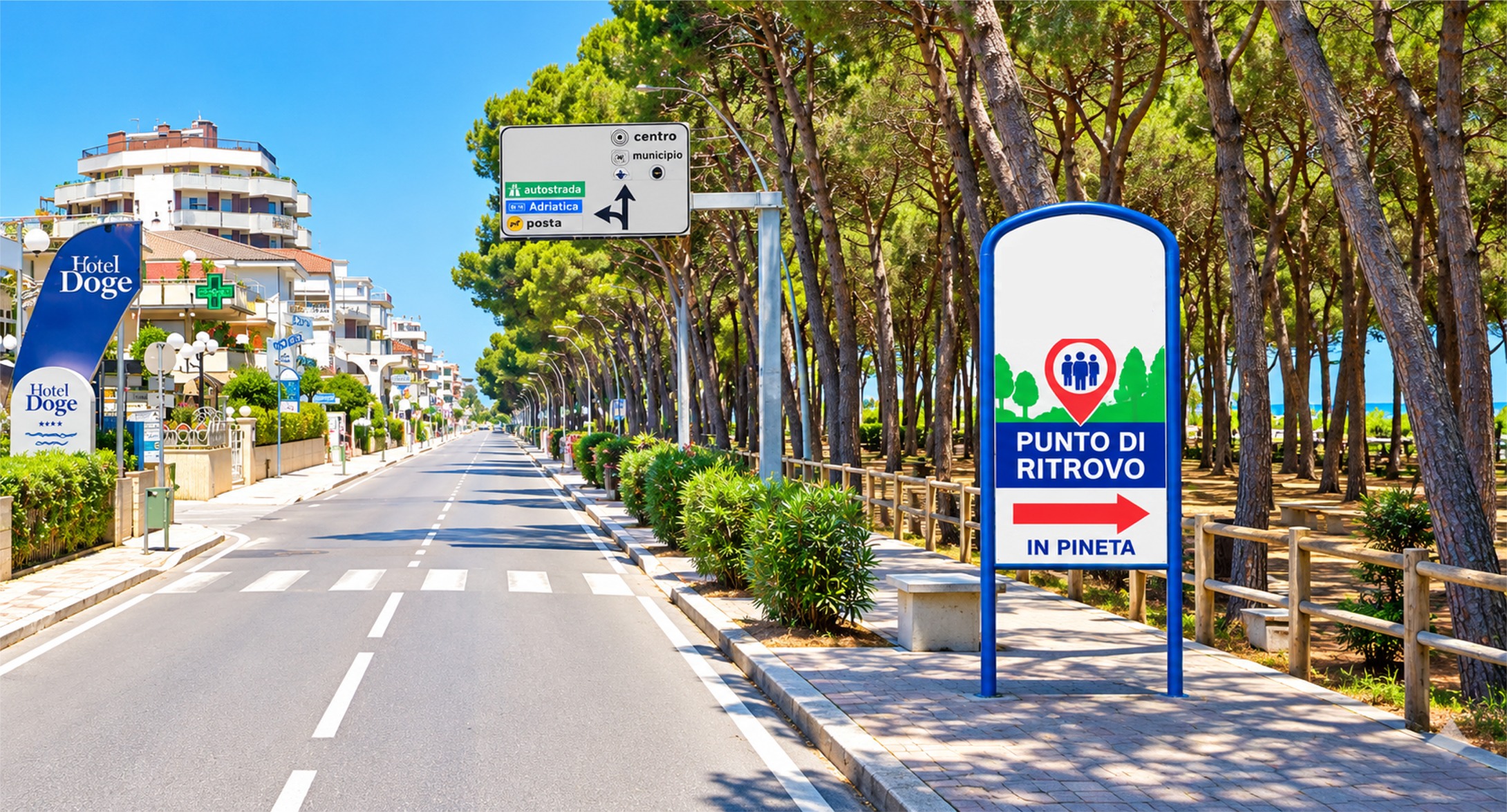 Pineta Villa Fiore di Alba Adriatica (di fronte Hotel Doge)