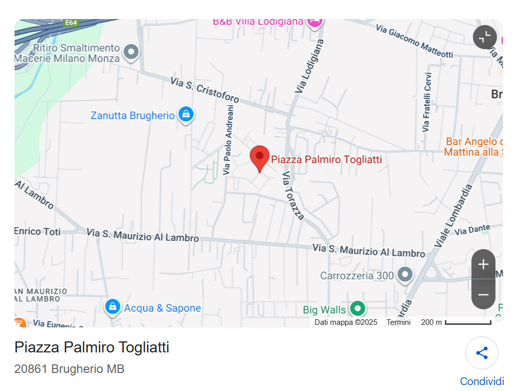 Piazza Togliatti, Brugherio (MB)