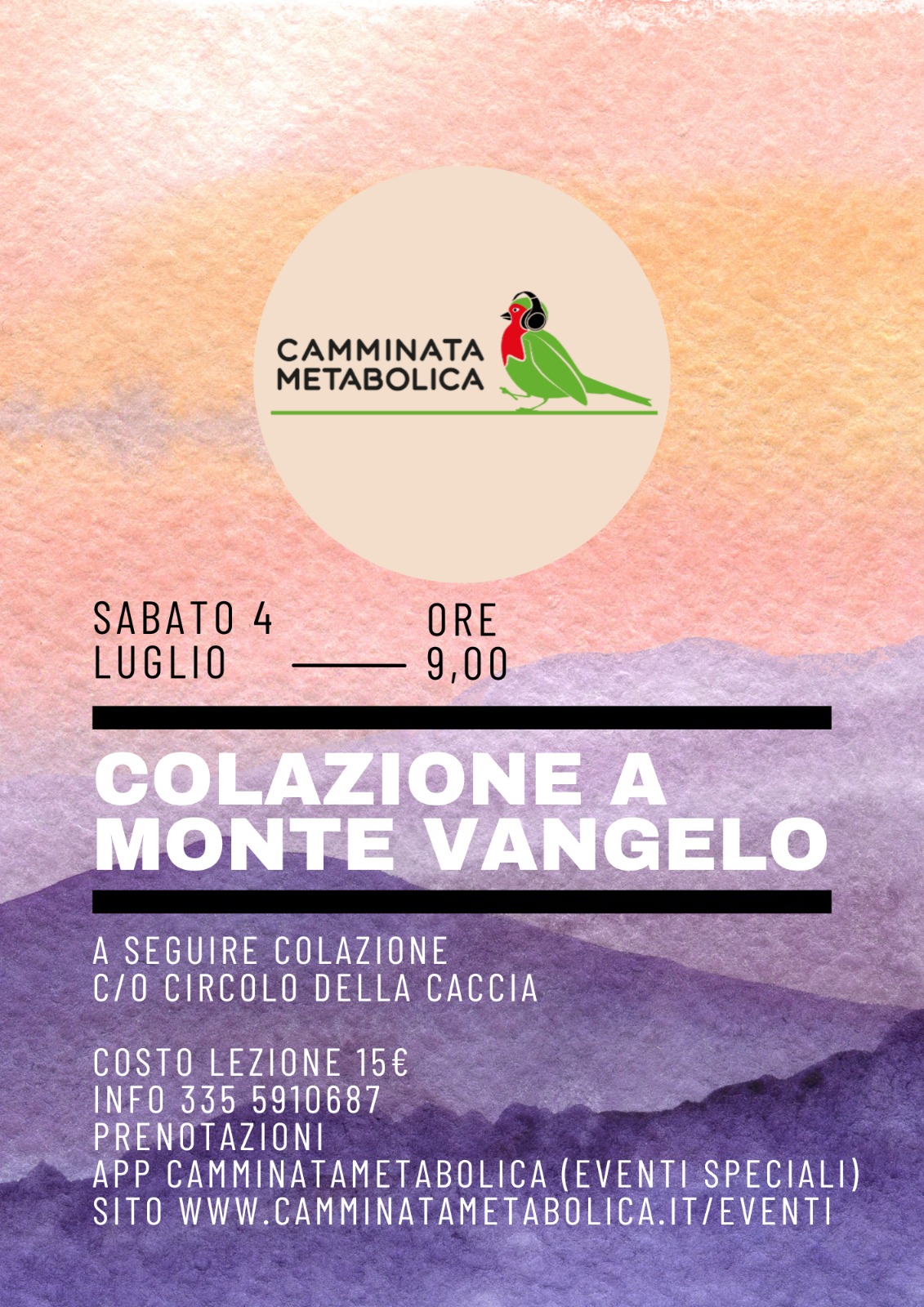 SCANDIANO (RE) - COLAZIONE A MONTEVANGELO